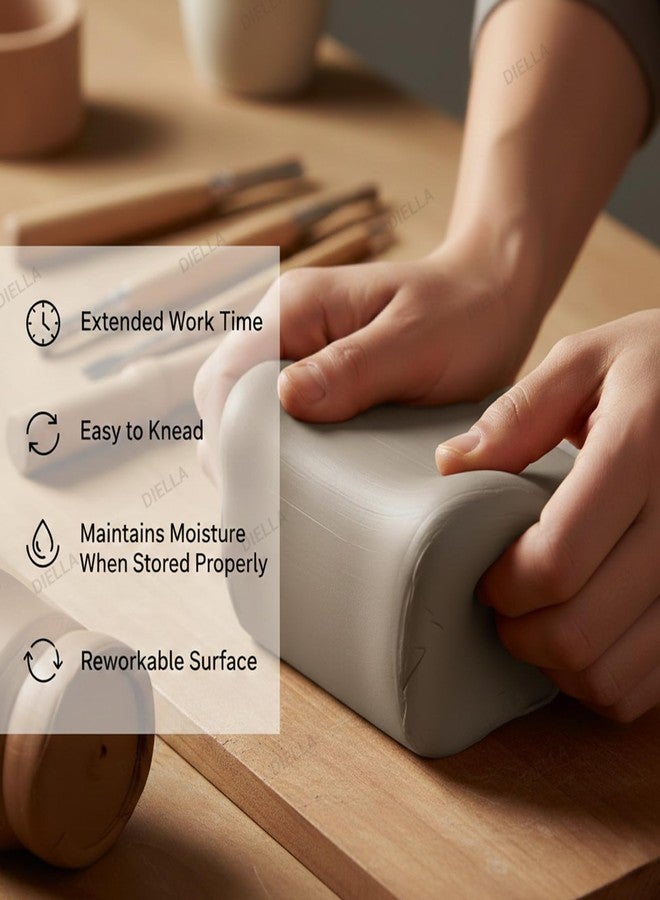 TUSAN 5Kg Air Dry Clay for Craft - Terracotta Clay for Art & Craft, Modelling and Sculptingt Projects, Air Dry Clay for Kids & Professional Artists, Natural Eco Friendly Filtered Chikni Mitti - Image 3
