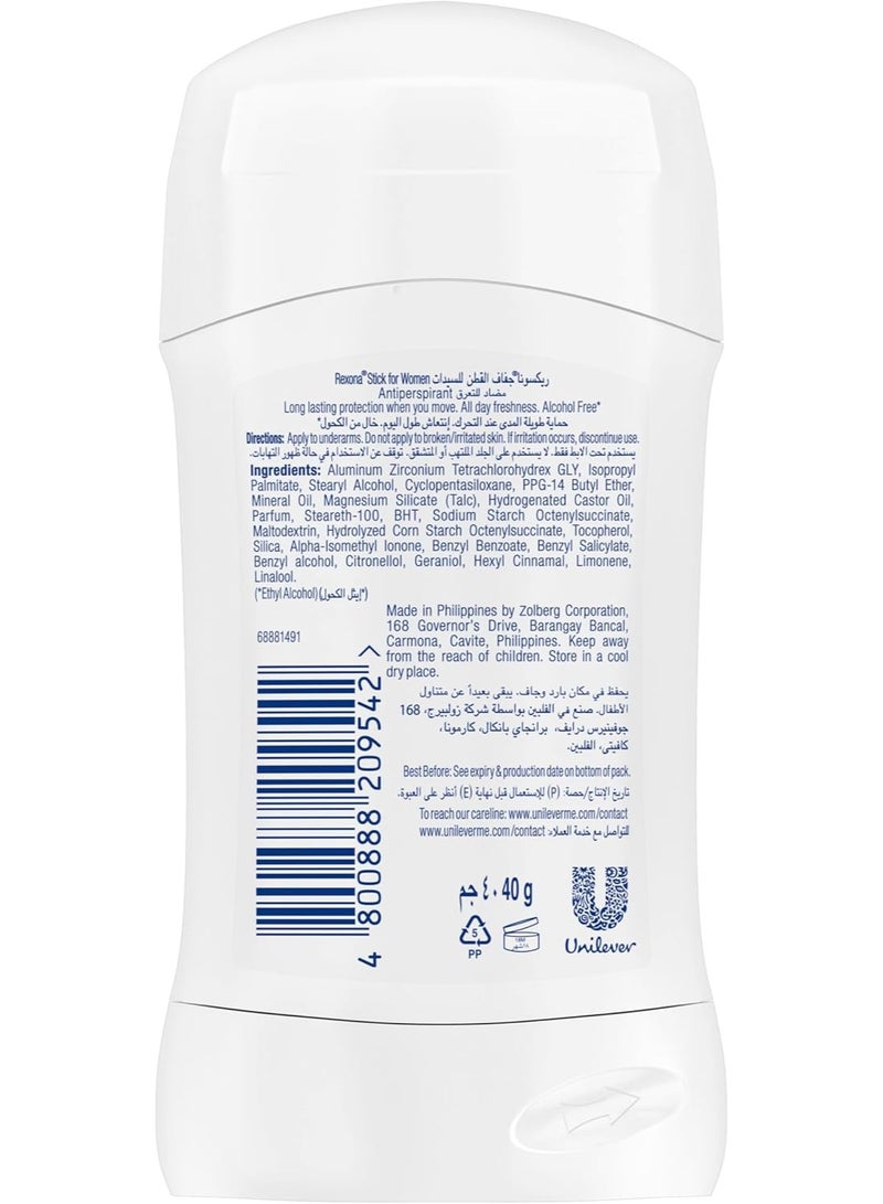 Rexona Women Stick Anti-Perspirant Cotton Dry - Image 2