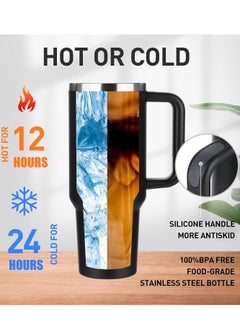 TIGER 1.2L Insulated Tumbler with Handle – Stainless Steel Travel Mug with Lid & Straw, Vacuum Insulated, Keeps Drinks Cold & Hot for Hours, Reusable  - Image 5