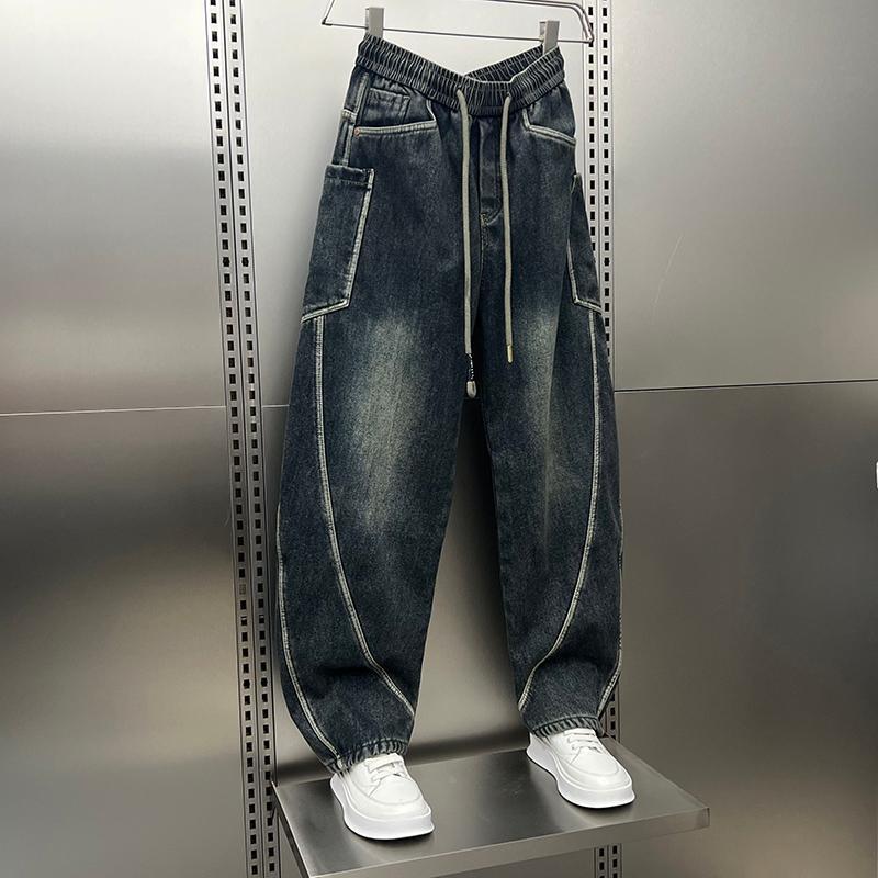 Unisex Classic Denim Jeans Loose Fit Daily Outdoor Wear - Image 4