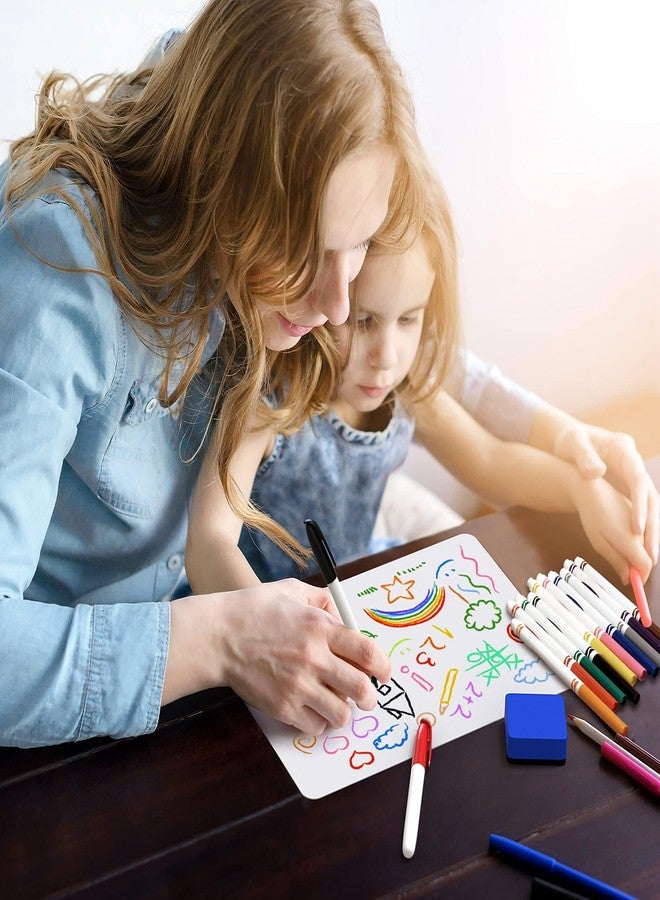JUZARI 5 Pack 9x12 Lined Mini White Boards for Students - Double Sided White Board Lines - Classroom Whiteboards for Students Kids - Small Dry Erase Board with Lines - Personal Lined Whiteboard Dry Erase - Image 5