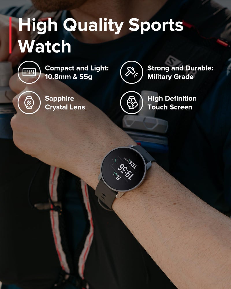 Suunto ساعة رياضية SUUNTO 9 Peak Pro GPS، عمر بطارية يصل إلى 30 يومًا، ساعة متعددة الرياضات 95+ مع تحليل تمارين التدريب، دعم متقدم للصحة والتعافي، قياس معدل ضربات القلب في المعصم، تيتانيوم رمادي - Image 3