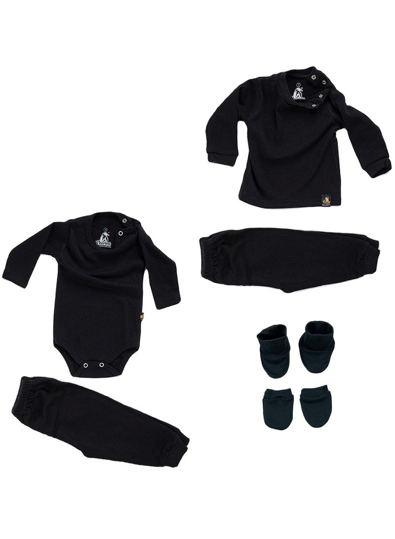 ثيرمو مجموعه بيبي ثيرمو 6 قطع 
2 بنطلون + سلوبت + توب + جوز لكلوك + جوز جوانتي