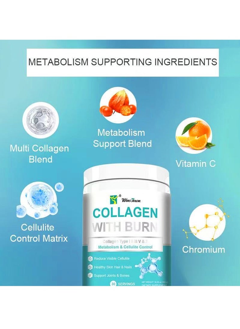 Wins Town - Micro Ingredients Multi Collagen Pills for Women and Men Type I II III V  X  Hydrolyzed Collagen Peptides with Biotin Hyaluronic Acid  Vitamin C  Hair Skin Nail  Joint Support - Image 1