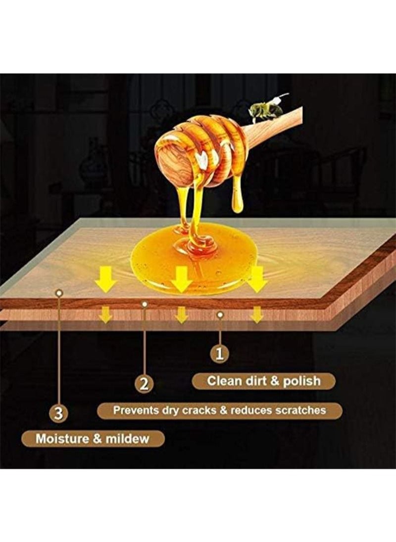 Aikanbo Wood Seasoning Beeswax, Natural Wood Wax Traditional Beeswax Polish for Furniture, Floors, Tables, Chairs, Cabinets  - Image 2
