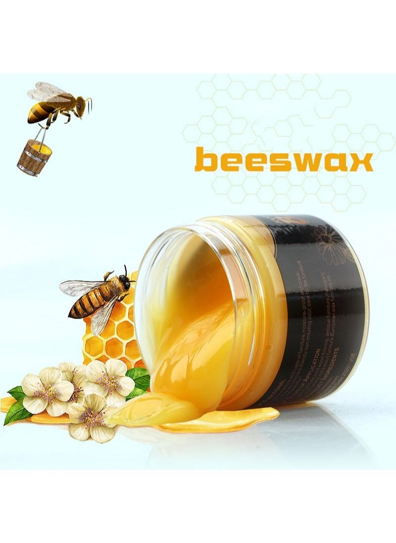 Aikanbo Wood Seasoning Beeswax, Natural Wood Wax Traditional Beeswax Polish for Furniture, Floors, Tables, Chairs, Cabinets  - Image 4