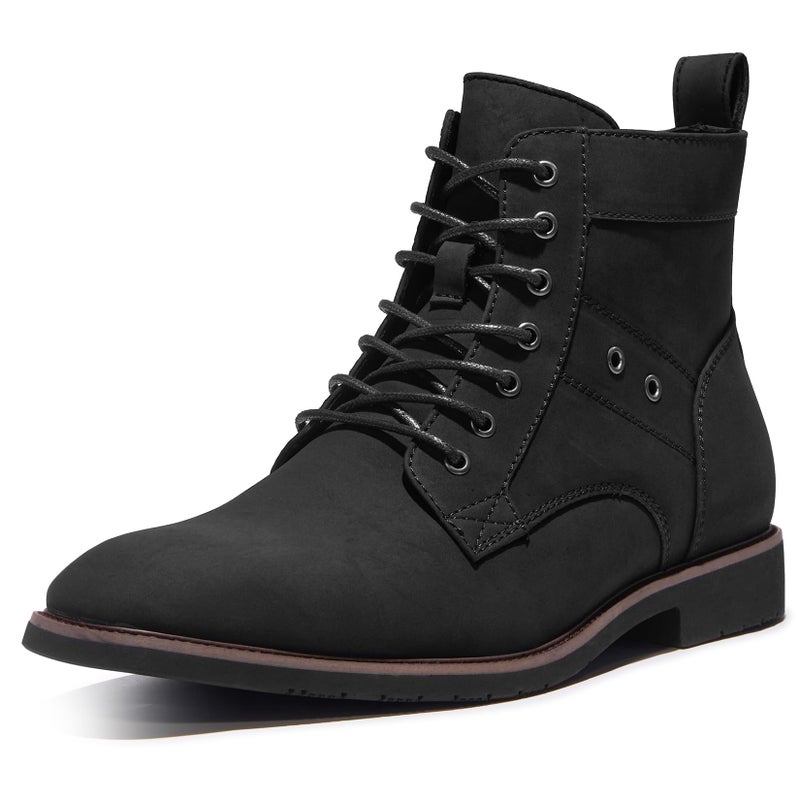 TruVeld Men's Fashion Derby Lace Up Ankle Boots - Casual Comfortable Non-Slip Durable Boots - Image 1