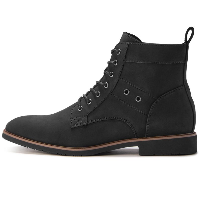 TruVeld Men's Fashion Derby Lace Up Ankle Boots - Casual Comfortable Non-Slip Durable Boots - Image 4