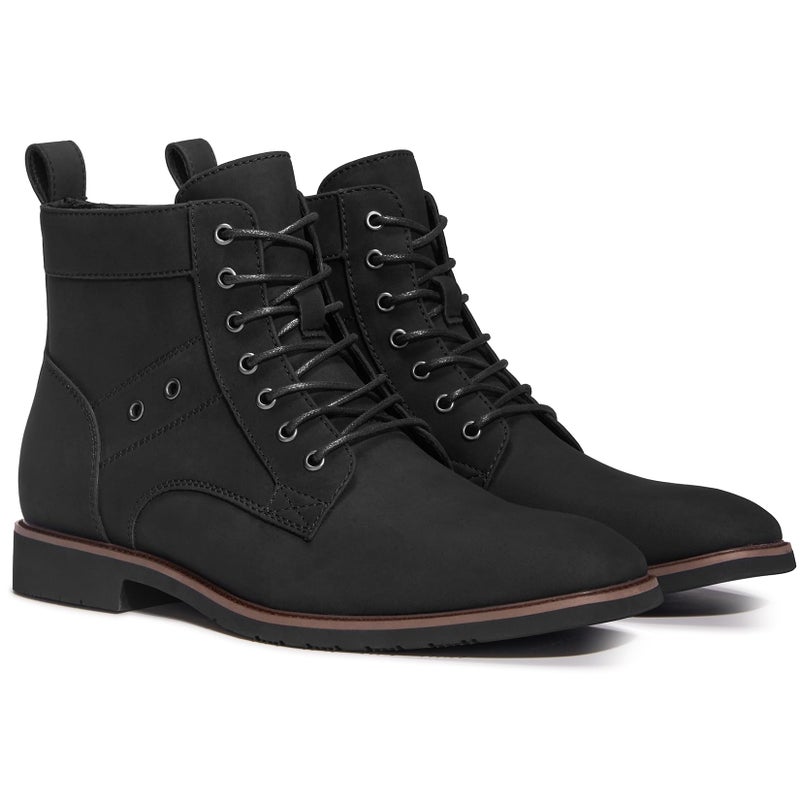 TruVeld Men's Fashion Derby Lace Up Ankle Boots - Casual Comfortable Non-Slip Durable Boots - Image 5
