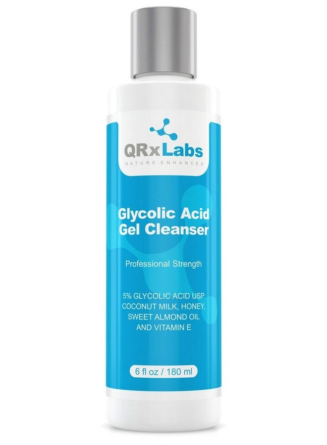 QRxLabs Rxlabs Glycolic Acid Face Wash Exfoliating Gel Cleanser Best For Wrinkles Lines Acne Spots & Chemical Peel Prep Reduces Shaving Bumps And Ingrown Hair 6 Fl Oz - Image 2
