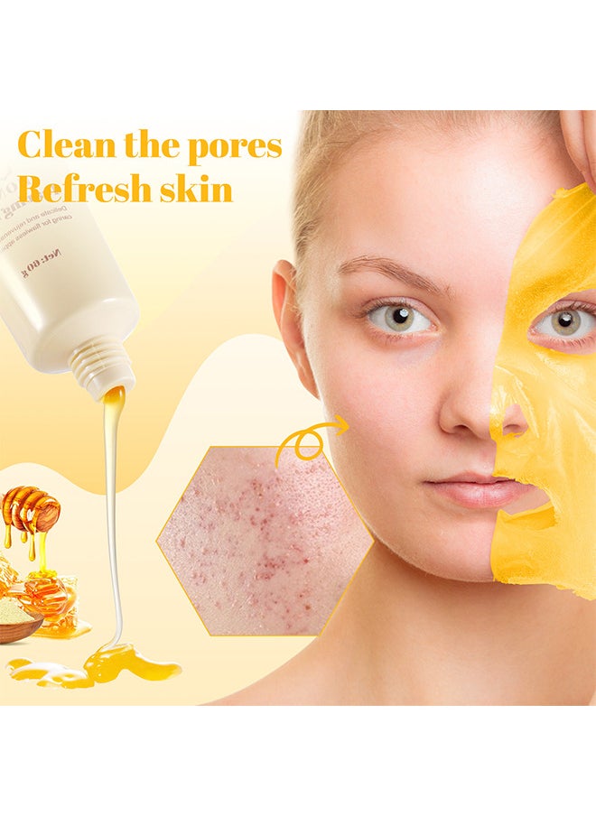 Elaimei Honey Tearing Mask, Honey Mask, Oil Control Blackhead Remover Honey Tearing Peel Mask Off Dead Skin Clean Pores Peel Mask Dead Skin, 60G  - Image 3