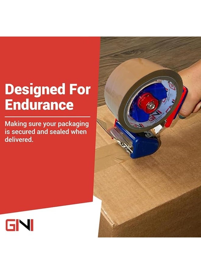 GINI Brown Packaging Tape | 48mm x 50 yards Strong Heavy Duty Packing Tape for Parcel Boxes, Moving Boxes, Large Postal Bags, Office Use [1 Rolls] - Image 3