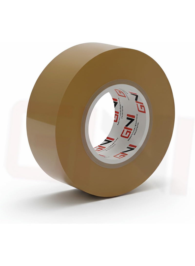 جيني شريط تغليف بني من جيني | 48 مم × 50 ياردة شريط تغليف قوي شديد التحمل لصناديق الطرود، وصناديق النقل، والأكياس البريدية الكبيرة، والاستخدام المكتبي [لفة واحدة] - Image 1