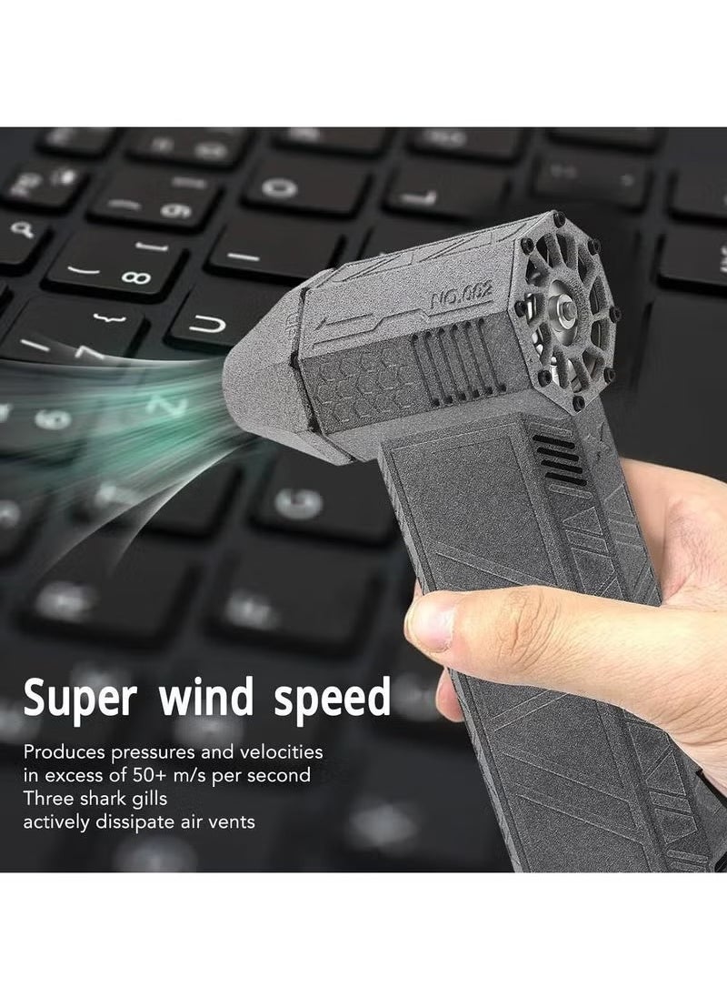 ELTRAZONE Air Blower Super Jet Fan – 120,000 RPM Turbo-Powered Mini Blower | Cordless, Lightweight  Compact Design | Powerful Jet Dry Air Blower for Car Cleaning, Camping, Outdoors, Dusting, Drying  General Cleaning | Rechargeable Handheld Device - Image 2