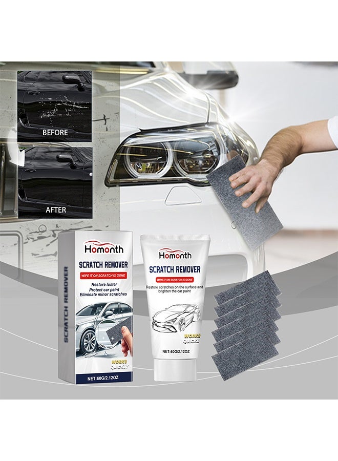 Homonth Nano Sparkle Cloth Car Polish Scratches Remover, 6PCS Multi-Purpose Nano Magic Cloth Easy to Repair Small Scratched Water Spots Scratch Car Remover for All Car - Image 3