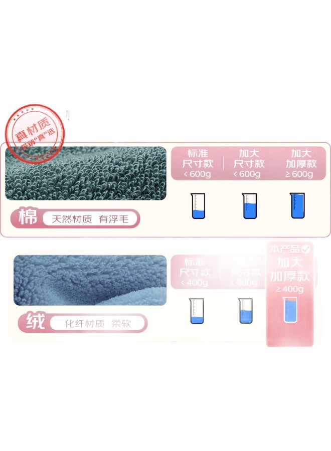 Sanli Cloud-Soft Antibacterial Oversized Bath Towel For Men And Women, High-Quality Thick Absorbent Quick-Drying Towel For Home Use, 90*170Cm, Off-White - Image 2