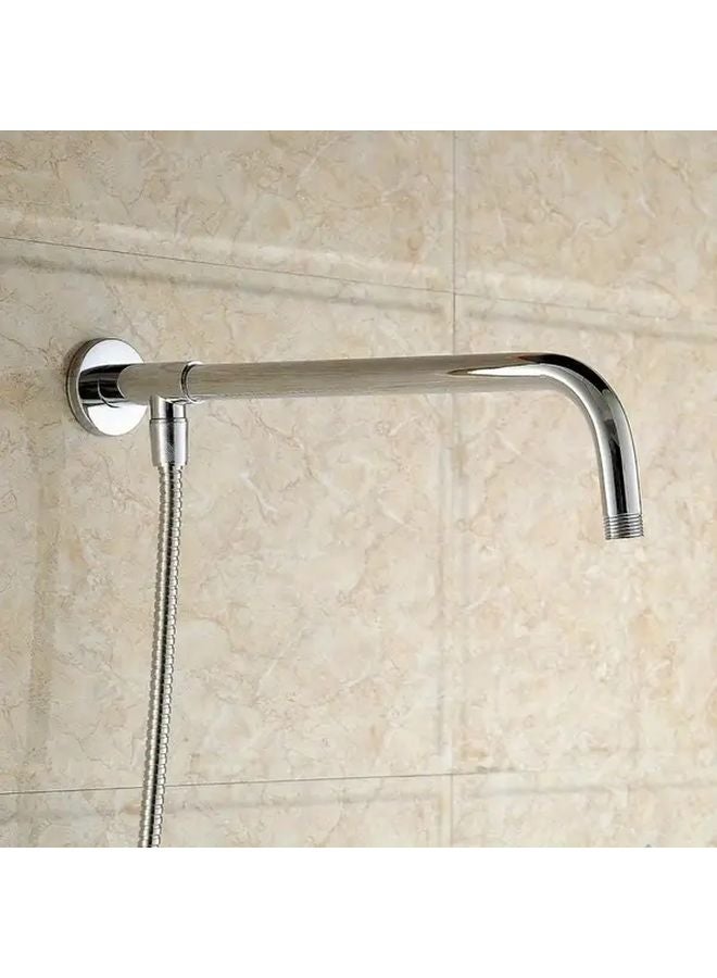 9.84 Inch Polished Chrome Shower Arm System Leakproof Grip Base 304 Stainless Steel - Image 5