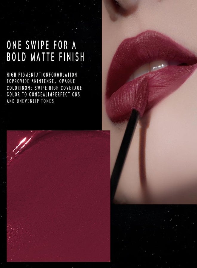 TIMEPHORIA Eternal Lip Matte, 10 Maven - Warm Red, One-Swipe Bold Matte Finish, High Pigment Full Coverage, Long-Lasting, Transfer-Proof & Smudge-Resistant Liquid Lipstick, Feather-Light Texture - Image 5