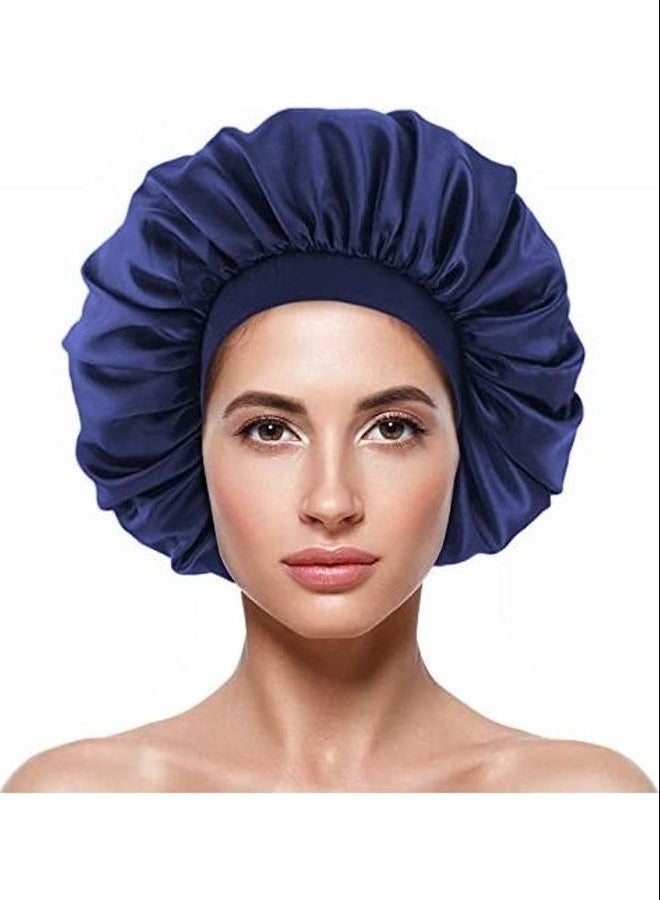 Satin Bonnet Silk Curly Natural Long Hair Sleep Cap 