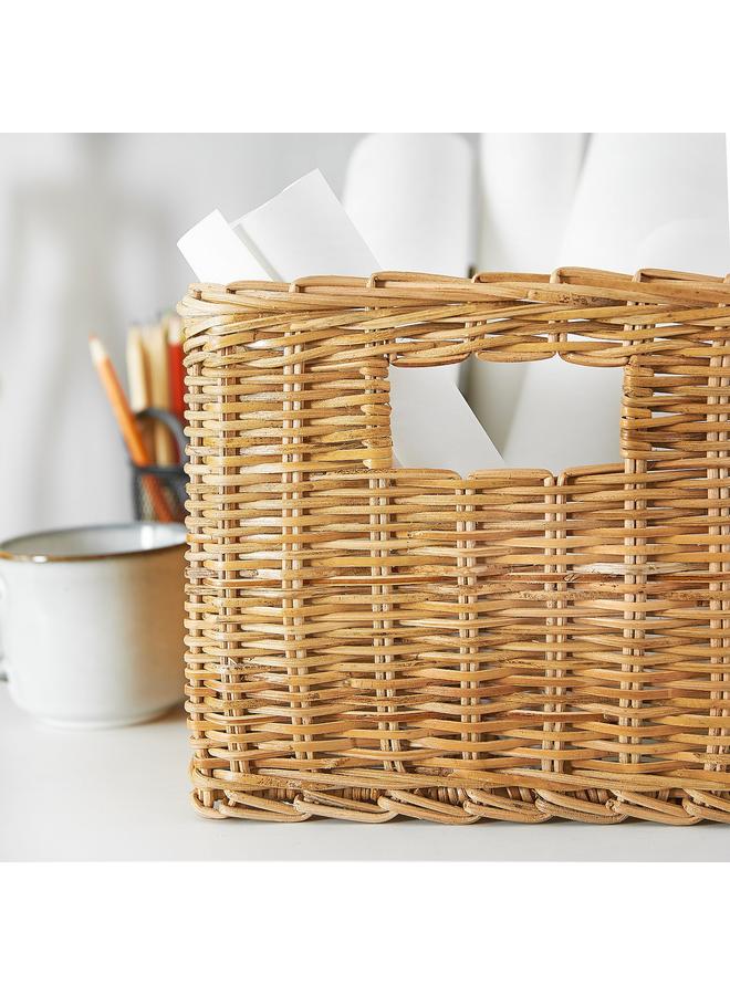 Zaboon Basket, Handmade Rattan, 25X35X20 Cm - Image 2