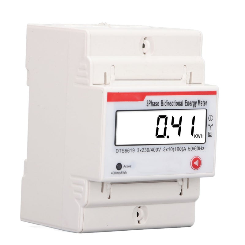 DIN Rail 3 Phase 4 Wire Energy Meter Multifunctional LCD Display Bidirectional Energy Meter 3 X 230V 400V 10 100 A - Image 3