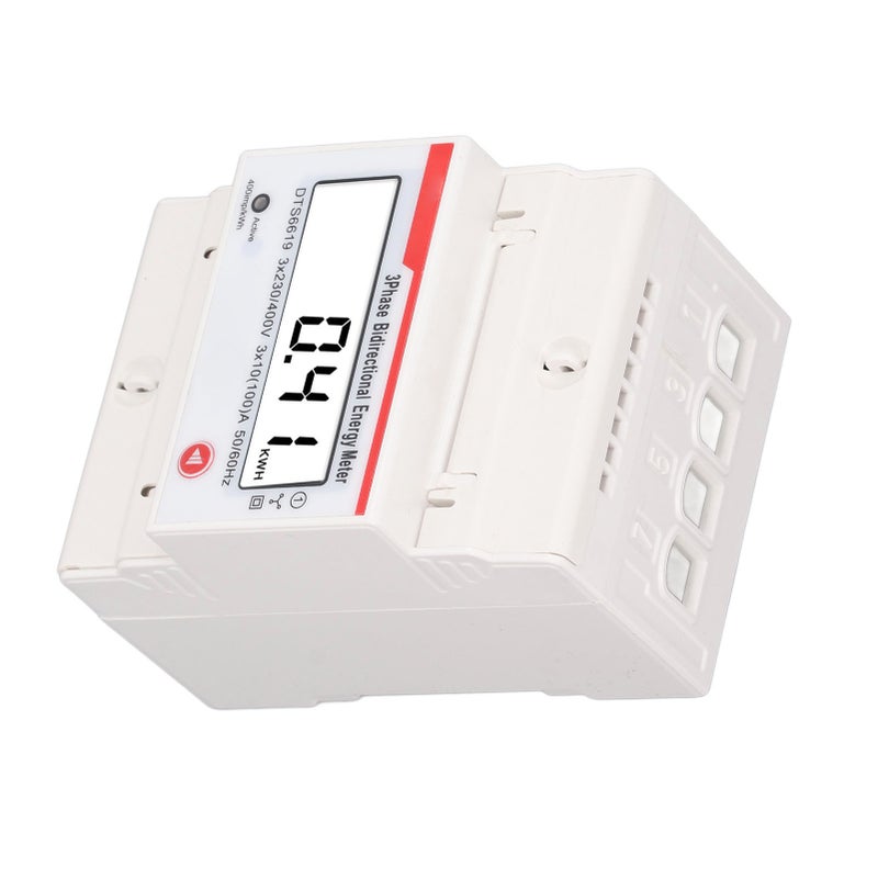 DIN Rail 3 Phase 4 Wire Energy Meter Multifunctional LCD Display Bidirectional Energy Meter 3 X 230V 400V 10 100 A - Image 2