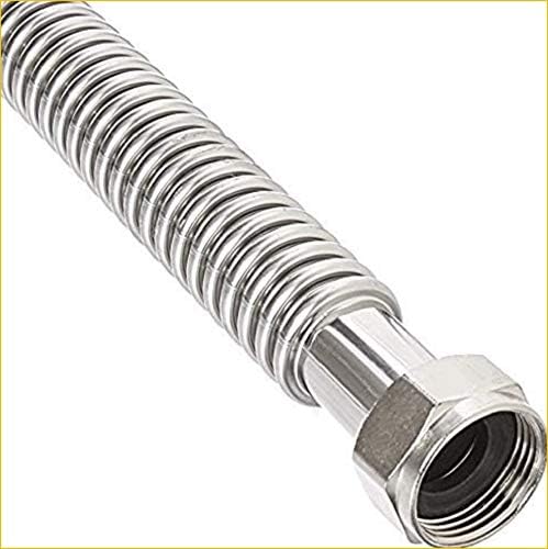 EZ-FLUID EZFluid 114Inch FIP x 1Inch FIP 18Inch Corrugated Flexible Stainless Steel Water Heater Connector For Female Iron Water Pipes Fitting Also For Water softenerFilter 1 - Image 3