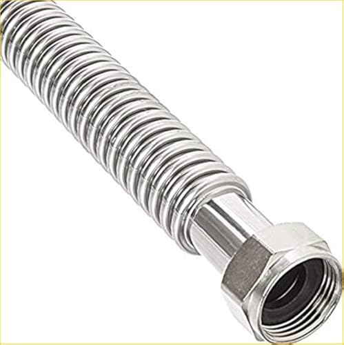 EZ-FLUID EZFluid 114Inch FIP x 1Inch FIP 18Inch Corrugated Flexible Stainless Steel Water Heater Connector For Female Iron Water Pipes Fitting Also For Water softenerFilter 1 - Image 1