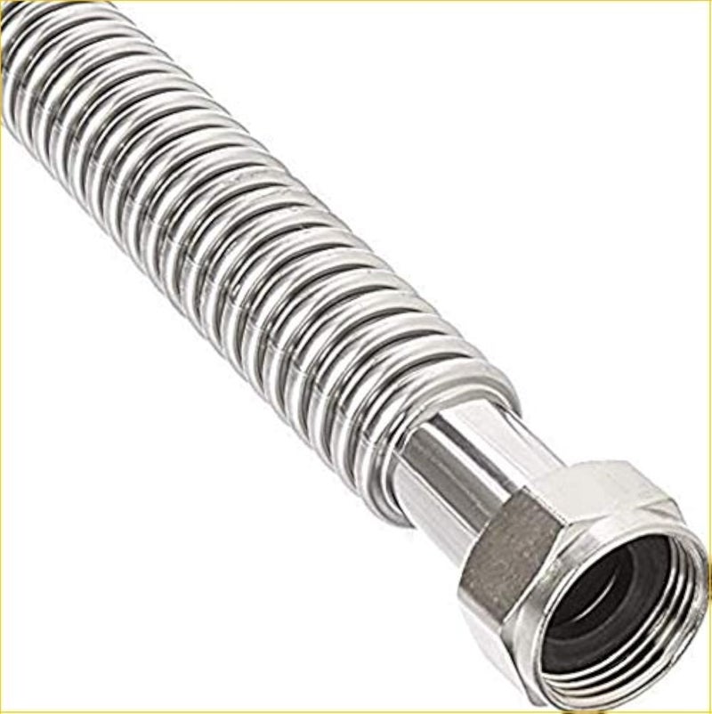EZ-FLUID EZFluid 114Inch FIP x 1Inch FIP 18Inch Corrugated Flexible Stainless Steel Water Heater Connector For Female Iron Water Pipes Fitting Also For Water softenerFilter 1 - Image 2