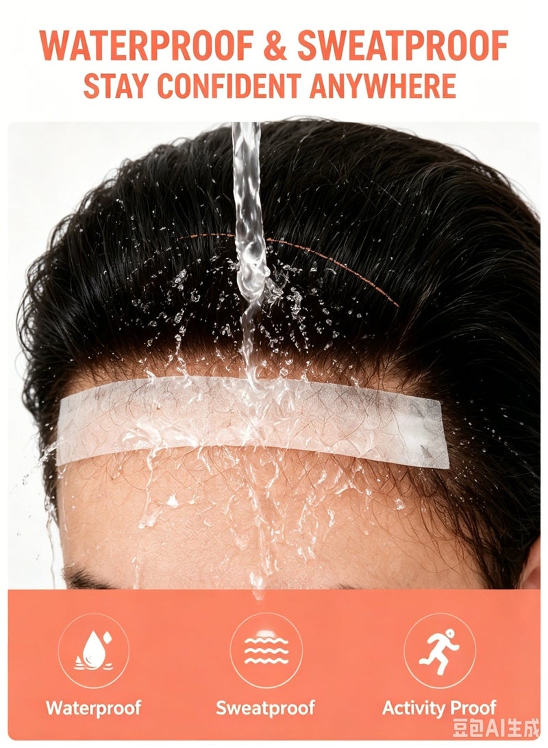 Wig Tape for Lace Wigs – 36 PCS Double Sided Waterproof Strong Hold Adhesive Strips for Hair Replacement, Sweatproof Invisible No-Trace Wig Fixing Tape - Image 5