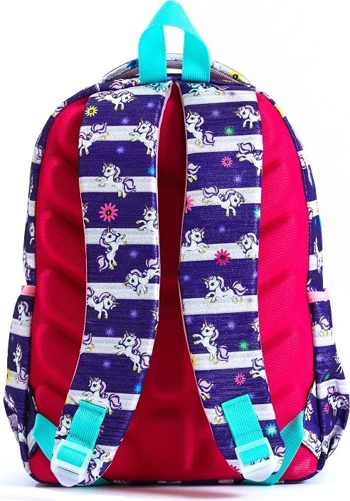 اسبويك New Season Lunchbox and Pen Holder Gift Orthopedic - Unicorn Patterned 3-Piece School Bag Set