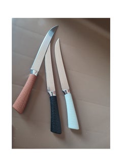 Generic Multi-colored crocodile skin handle knife  - Image 1