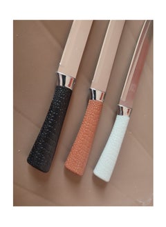Generic Multi-colored crocodile skin handle knife  - Image 3