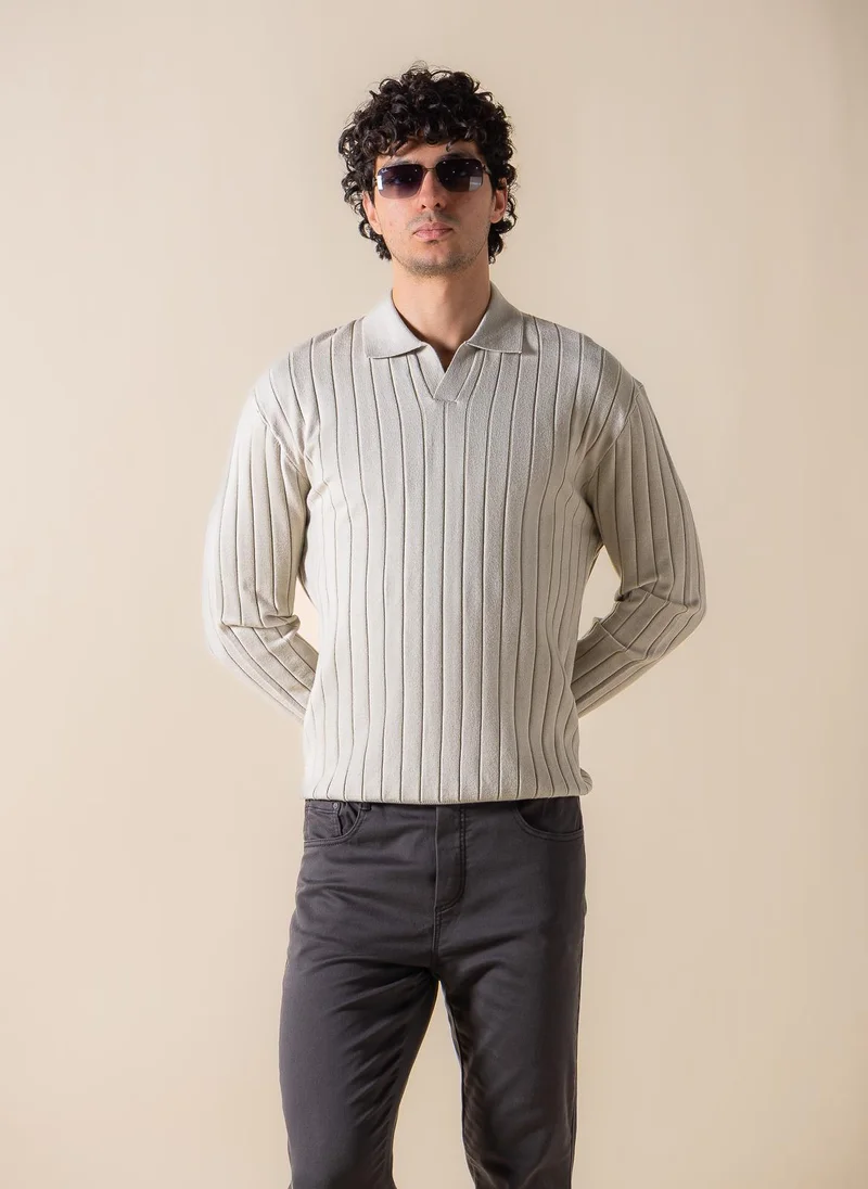 SHAPES DETAILED POLO SHIRT