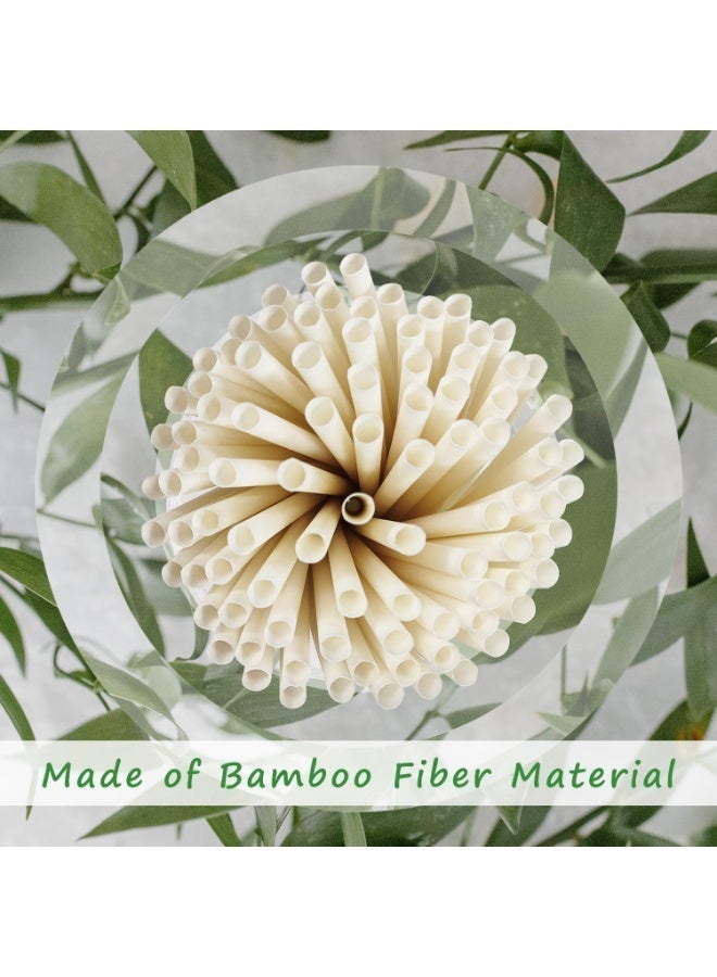 Eco ZXING Gift Luxury Straws Premium Biobased Bamboo Straws Innovative Polymer Technology 105-Pack Luxury Biodegradable Compostable Straws- Not Plastic TUV Certified Ultra Durable Hot Iced Drinks Saves Marine Life Gift - Image 4