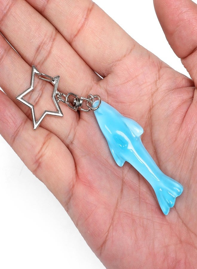 إيه أس في بي شوب سلسلة مفاتيح على شكل سمكة قرش غامي من متجر ASVP - تعليقة للحقيبة - سحّاب - مصنوعة يدويًا - سلسلة مفاتيح حلوى من الراتنج - Image 2