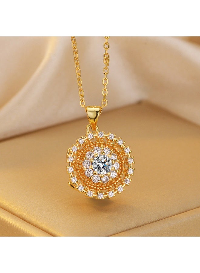 KUYING Fashionable Retro Light Luxury Personalized Necklace 