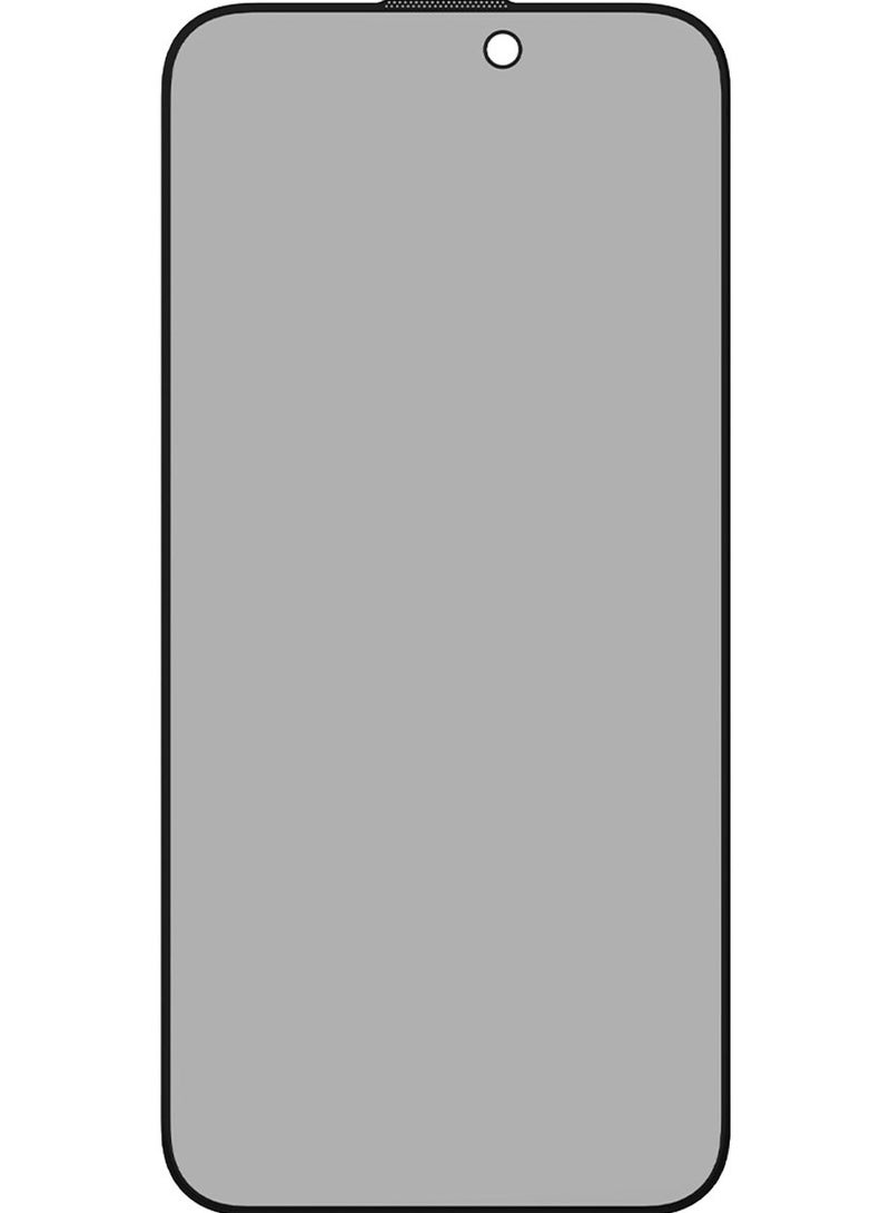 Momax واقي شاشة زجاجي مقوى للخصوصية من GlassPro+ ثنائي الاتجاه لهاتف iPhone 15 Pro MAX عالي الدقة مع صينية التثبيت - [عبوة واحدة] - Image 3