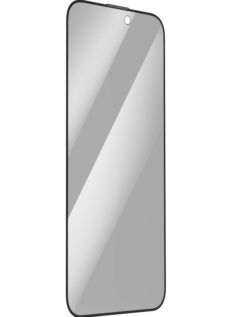 Momax واقي شاشة زجاجي مقوى للخصوصية من GlassPro+ ثنائي الاتجاه لهاتف iPhone 15 Pro MAX عالي الدقة مع صينية التثبيت - [عبوة واحدة] - Image 2