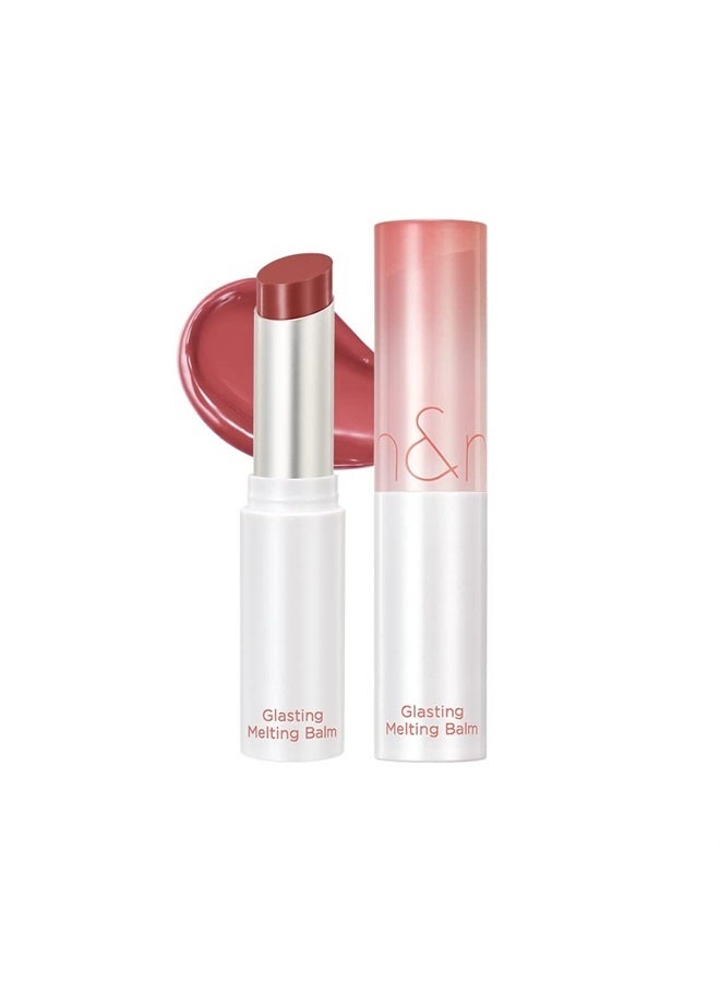 rom&nd Glasting Melting Balm 3.5g, 06 KAYA FIG, Glossy, Pump Lips, Moisture, Translucent, Water Bomb, High Pigmented, Vegan - Image 1