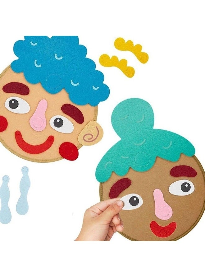 شيبشيب ألعاب اجتماعية وعاطفية للأطفال والرضع - اصنع وجوهاً لوصف المشاعر والعواطف - 9 بطاقات للمشاعر - لعبة أنشطة التعلم الاجتماعي العاطفي - هدية للبنات والأولاد - Image 1