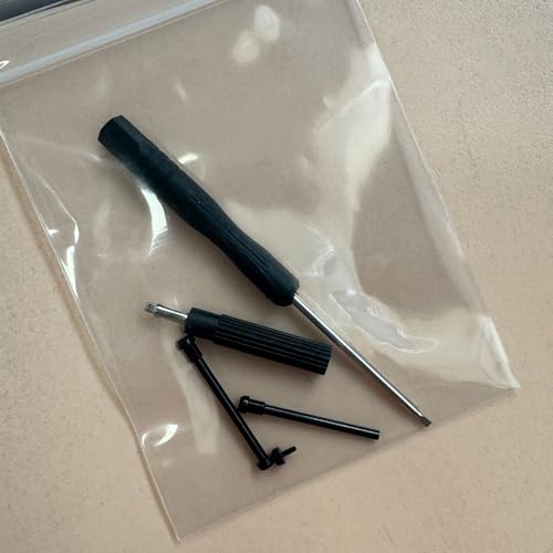 Lijinlan Compatible with Amazfit T-Rex 2/T-Rex 2 Pro Screw Rod Accessory, 2Pcs Stainless Steel Link Bar Replacement Screws with 2Pcs Screwdriver Removal Tool for Amazfit T Rex 2 Accessory (Black) - Image 5