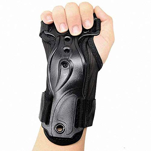 CTHOPER Skiing Gloves Roller Skating Wrist Palms Protective Gear Adjustable Gauntlets Wrist Guard Support for Snowboarding, Skateboard, Skating, Skiing (M) - Image 4