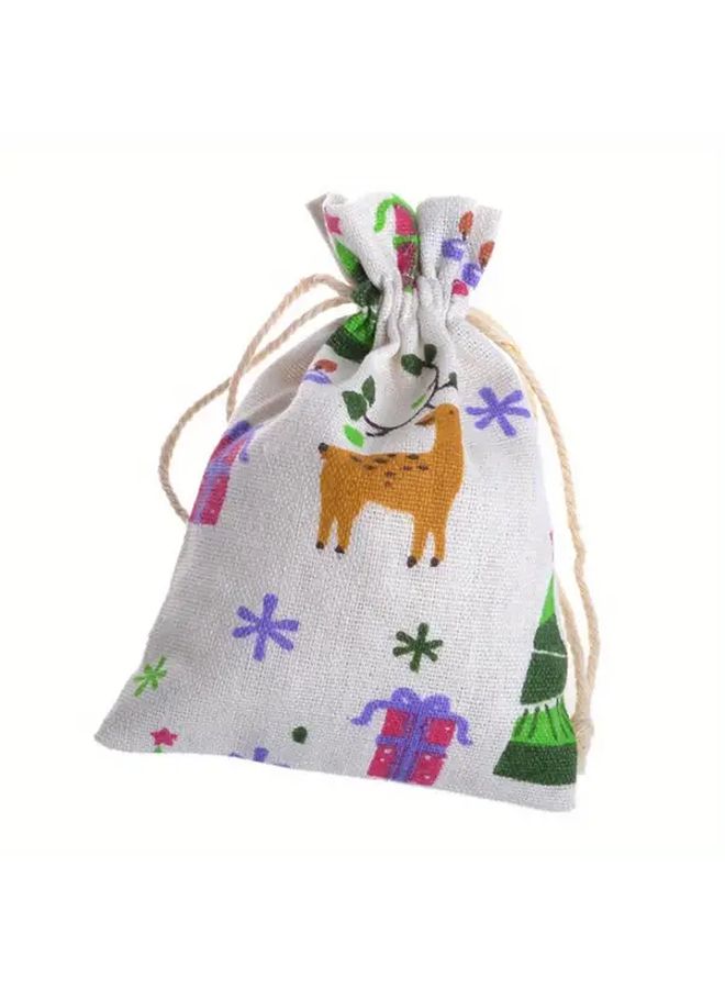 Wooden Action Dice 9pcs Story Telling Set With Bag For Christmas Halloween Thanksgiving - Image 2
