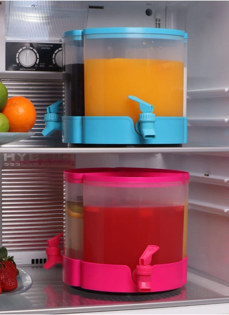 PACIFIC Juice dispenser, 3 eyes, 4.5 litres, rotating. You can put it and use it inside and outside the refrigerator, 360 degrees, and it is easy to use.  - Image 2