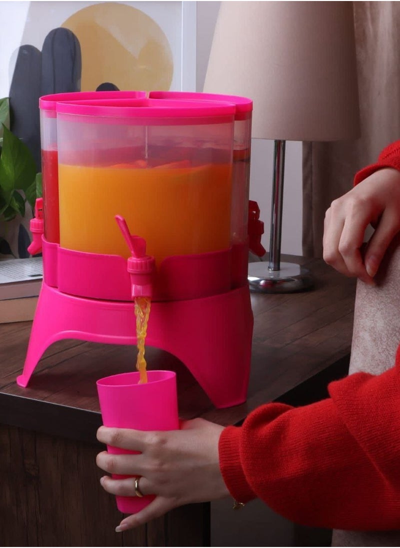 PACIFIC Juice dispenser, 3 eyes, 4.5 litres, rotating. You can put it and use it inside and outside the refrigerator, 360 degrees, and it is easy to use.  - Image 3