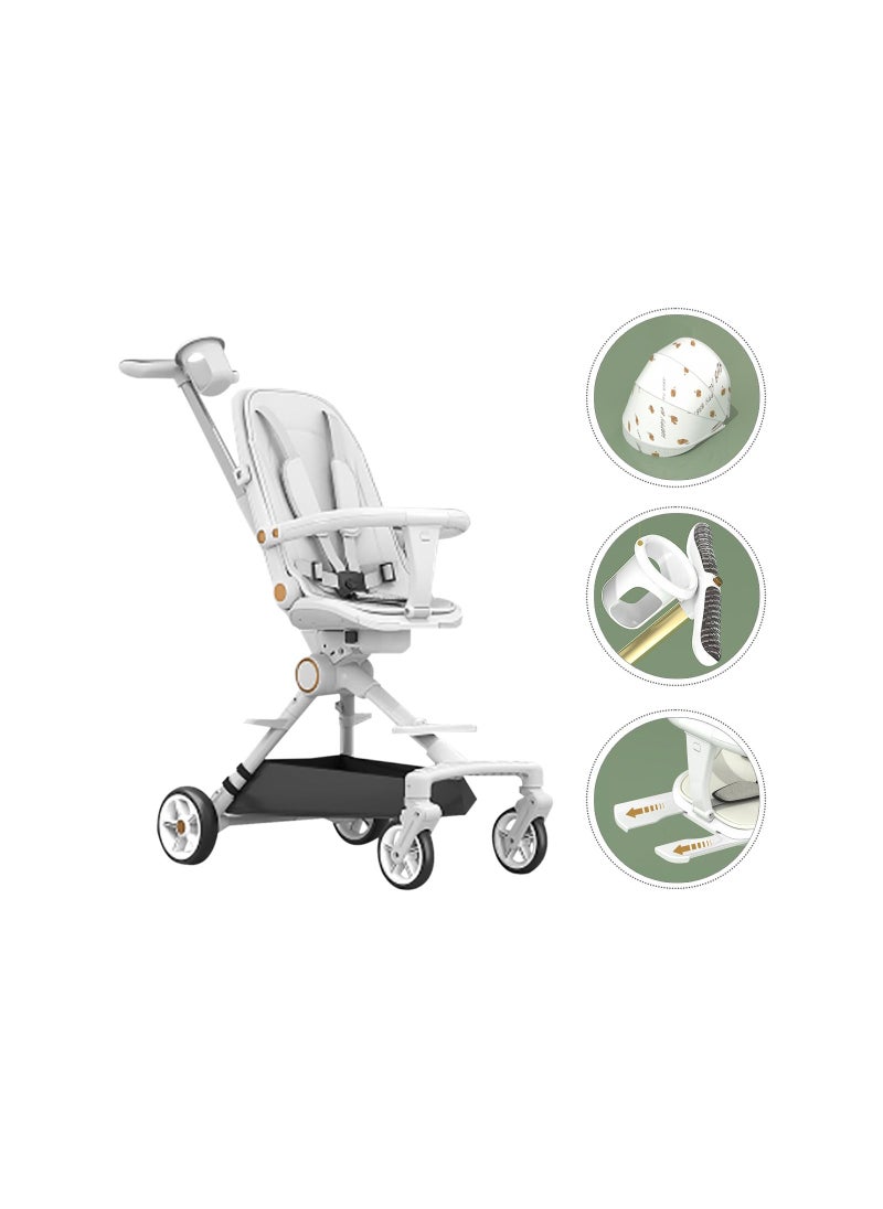 Generic - Multi-function Baby-walking Artifact Children's Lightweight Foldable Stroller Two-way Lie-down Baby Stroller with sunshade - Image 1