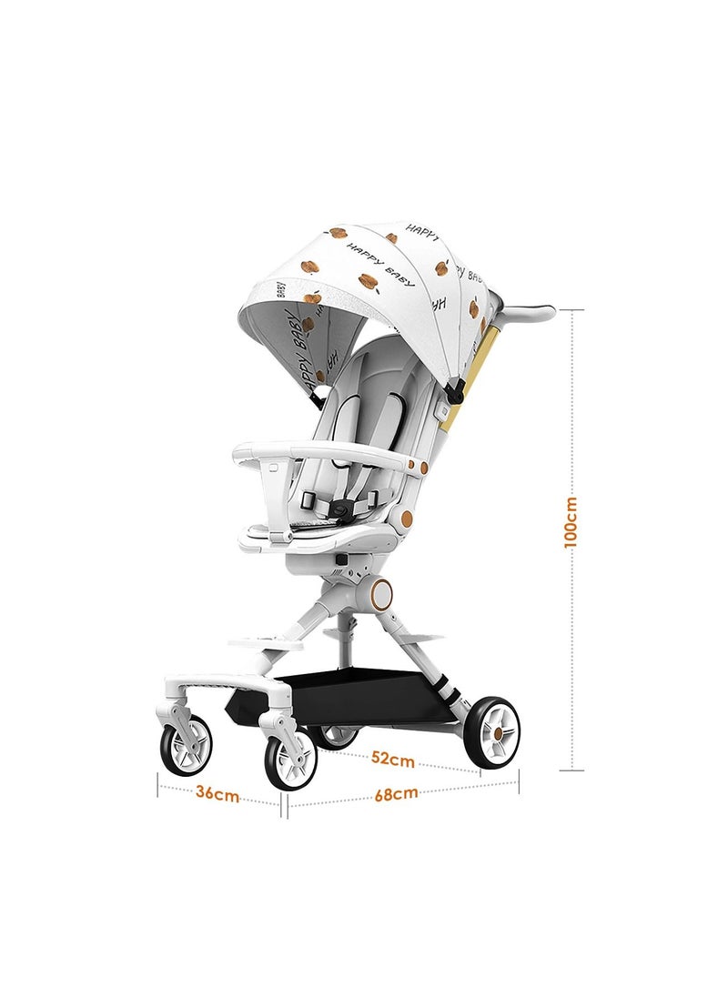 Generic - Multi-function Baby-walking Artifact Children's Lightweight Foldable Stroller Two-way Lie-down Baby Stroller with sunshade - Image 1