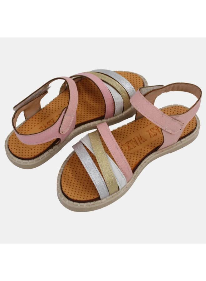 EASY Girls Leather Sandals - Image 2