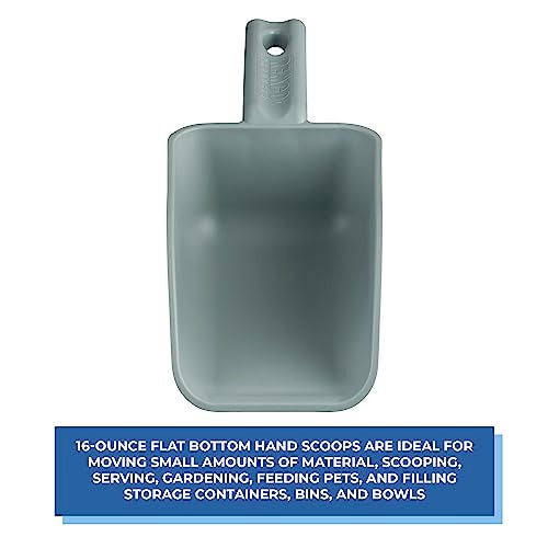 Remco Vikan Remco 630088 Color-Coded Plastic Hand Scoop - BPA-Free Food-Safe Kitchen Utensils, Restaurant and Food Service Supplies, 16 oz, Gray - Image 3